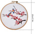Unionm Embroidery Kit Cherry Blossom Birds Cross Stitch Kit for Adults Beginners with Pattern and Instructions Plants Flowers Floral Pink Sakura E...