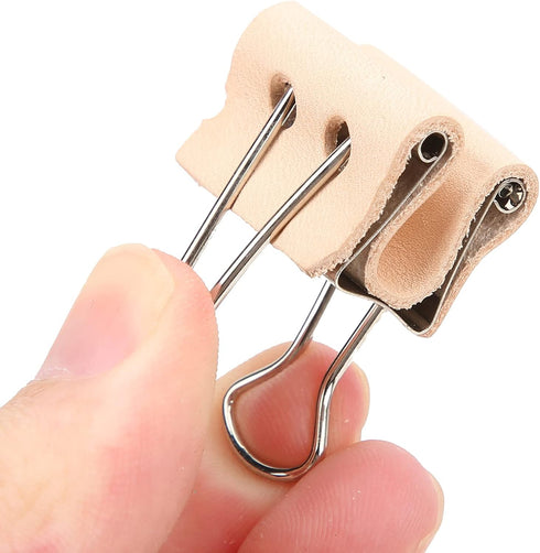 5PCS Clips Large Protective Leather Clips Strong and and Reusable for Office Home School...