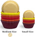 qiqee 300 Counts Cupcake Liners Cupcake Cups Food Grade 6 Solid Yellow Red Colors Cupcake Papers Muffin Baking Cups Cupcake Wrappers (Standard Siz...