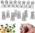 Russian Piping Tips 8 Pcs/Set, Messar Stainless Steel Russian Piping Ball Tips Frosting Icing Piping Nozzles Set Flower Cake Decorating Tips Kit f...