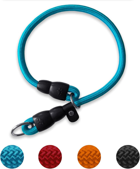 LOS ANDES Dog Slip Collar, No Pull Choker Collar for Dogs, Slip Collars with Slidable Stopper, Dog Training Collar Martingale Collar for Small Med...