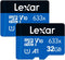 Lexar 32GB (2-Pack) High-Performance 633x micro SD Card w/ SD Adapter, UHS-I, C10, U1, A1, Full-HD & 4K Video, Up To 100MB/s Read, for Smartphones...