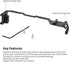 Dual Cold Shoe Adapter Relocation Plate, Easy Hood Microphone Extension Cold Shoe Mount Bracket for Sony Alpha A6400 ILCE-6400 Camera, Vlogging Vi...
