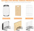 Cutting Board Storage Rack, Compact Cutting Board Organizer, Cutting Board Stand Holder, Bakeware, Cookie Sheets Organizer(1.0 Inch Width Slots)...