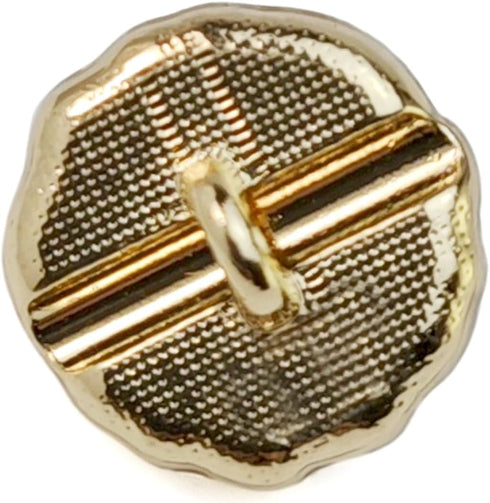 Frosted Gray Resin Rotating Flower Metal Base Sewing Shank Buttons 20 Pcs - 11.5mm, 15/32"...