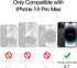 JETech Magnetic Case for iPhone 14 Pro Max 6.7-Inch Compatible with MagSafe, Translucent Matte Back Slim Shockproof Phone Cover (Black)...