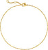 Gold Chain Anklets for Women 18K Gold Vacuum Plated, Adjustable Ankle Bracelets for Women, Beads Rhombus Link Lace Anklets Summer Beach Anklets fo...