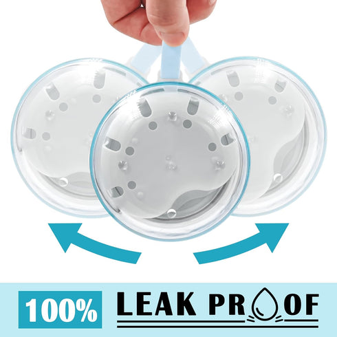 Denture Case & Cup, Travel Retainer Case with Mirror, No-Leak False Teeth Cleaning Container: Full & Partial Dentures Soaking, Denture Bath Holder...