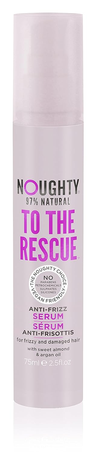 Noughty 97% Natural To The Rescue Anti-Frizz Serum, Smoothing Hydrating Formula with Heat Protection for Dry, Frizzy and Damaged Hair, Sulphate Fr...
