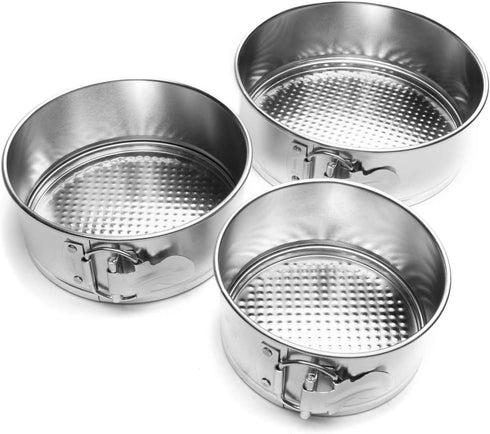 Fox Run Mini Springform Pan Set, Tin-Plated Steel, 3-Piece...