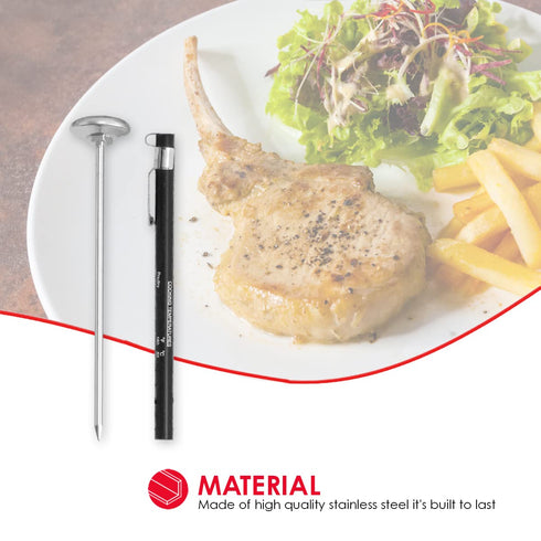 Home Basics Durable Cooking Thermometer, Stainless Steel...