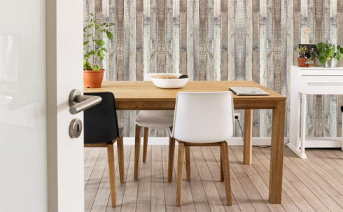 Vintage Wood Wallpaper Rustic Wood Wallpaper Stick and Peel Self Adhesive Removable Distressed Wood Look Wallpaper Vinyl Shelf Home Wood Panel Wal...