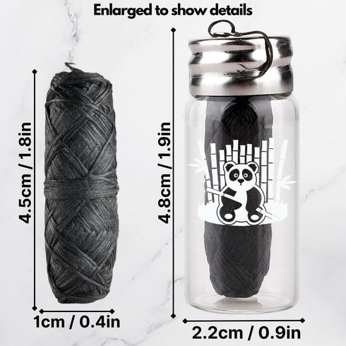 Dental Floss, Bamboo Charcoal Woven Thread, Mint...