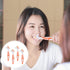 Healifty 4 Pcs Hard Denture Brush Double Sided Toothbrush Multi- Layered Bristles Fake Teeth Cleaning Brush Denture Care (Orange)...
