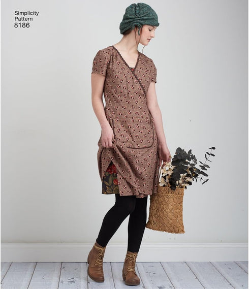 Simplicity 8186 Frock and Slip Dress Sewing Pattern for Women by Dottie Angel in Sizes P5 (12-20)...