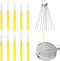 10pcs Shower Head Cleaners, with 10pcs Needle Picks Anti-Clogging Shower Head Cleaning Brush Tiny Crevice Cleaner Tool for Small Holes Gaps Nozzle...