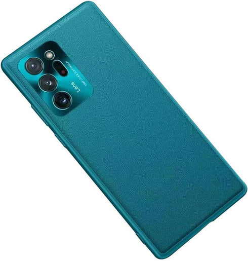 Case for Samsung Galaxy Note 20 Ultra Cases with Leather Quality and Full Metal Lens Back Design Back Slim Covers,Green...