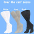 Mens White Tube Socks for Men - Mens Over the Calf Socks - Knee High Long Socks Size 13-17...