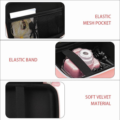 Leayjeen Camera Case Compatible with Agoigo/PROGRACE/Ourlife/BRYSETEN and More Kids Waterproof Digital Video Camera Toy-Girls Boys Birthday Gifts ...