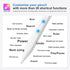 Stylus Pen for ipad, 10 Mins Charge Apple Pencil 1st/2nd Generation Bluetooth, Apple iPad Pen, Custom Shortcut Key, Palm Rejection,Tilt Sensitivit...