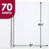 Mead Spiral Notebooks, 12 Pack, 1-Subject, Wide Ruled Paper, 10-1/2" x 8", 70 Sheets per Notebook, Color Will Vary (73699)...