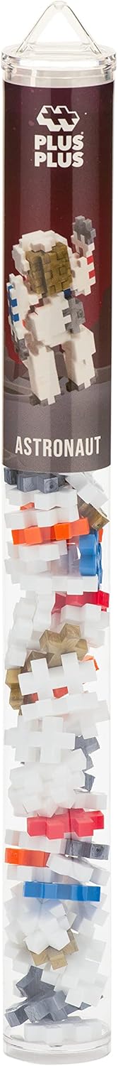 PLUS PLUS - Astronaut, Apollo 11 Space – 70 Piece, Construction Building Stem/Steam Toy, Interlocking Mini Puzzle Blocks for Kids, Mini Maker Tube...