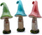 Marshall Home & Garden Mushroom Men - Set of 3 - Blue/Green/Red Resin Miniature Figurine for Fairy Garden, 4 x 1 Inch, MG482...
