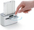 Automatic Dental Floss Picks Dispenser, for Adult Floss Sticks Clear Case 50count/Box, with Flosser Toothpicks 100 Count (Dispenser w/100 toothpic...