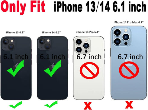 Qokey for iPhone 14 Case,for iPhone 13 Case,Cute Flower Case for Girls Women, Shell Pattern Soft Bumper Lightweight Slim Fit Case TPU Shockproof P...