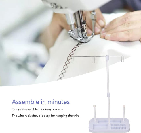 3 Spool Thread Stand Holder, Embroidery Thread Spool Holder Stand Thread Organizer for Embroidery and Sewing Machines......