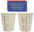 50 3oz Coated Paper Graduated Measuring Cups for Mixing Paint, Stain, Epoxy, Resin; Disposable, Recyleable, from Renewable Resource Bamboo, Wax Co...