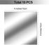 Flexible Mirror Sheets Self Adhesive Non Glass Mirror Tiles Stickers for Home Wall Decor(10 Pieces,6 x 6 Inches)...