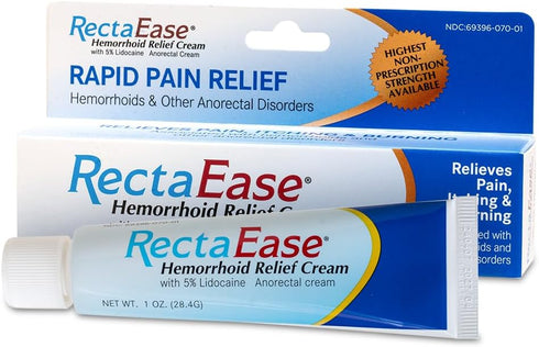 5% Lidocaine Hemorrhoid Relief Cream 1 oz Tube, Anorectal Cream, Rapid Numbing Relief, Hemorrhoid Treatment from Itch and Burn...