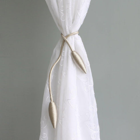 Valea Home 2 Pieces Curtain Tiebacks Clips Creative Window Drape Twist Tie Backs European Style Custom Made Curtain Holders Decorative Draperies H...