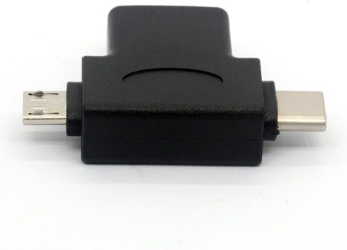 2in1 Micro USB 3.0 and 2.0 Type C OTG Adapter, USB-C Male Micro USB Male to USB-A 3.0 Female Converter On The Go for Android Google Nexus Samsung ...