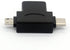 2in1 Micro USB 3.0 and 2.0 Type C OTG Adapter, USB-C Male Micro USB Male to USB-A 3.0 Female Converter On The Go for Android Google Nexus Samsung ...