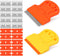 2 Pack Razor Blade Scraper Plastic Razor Blade Scraper Scraper Tool with Extra 10 Plastic Razor Blades and 10 Metal Blades for Adhesive Remover Re...