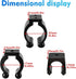 12 PCS Pool Cue Holder Clamps(Include Screws), Billiards Snooker Cue Locating Clip Holder Regular Fishing Rod Storage Clips Black for Pool Cue Rac...