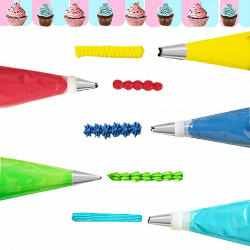 48-Piece Numbered Piping Tips, Cookie Icing Tips, Cookie Decorating Kit, Cake Decorating Tips for Cupcakes Cookies, Cake Supply Master Decorating ...