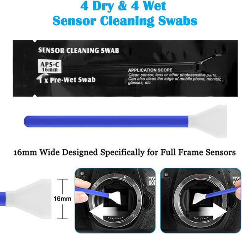 ARVOK Professional Camera Cleaning Kit(32 pcs), Including Air Blower/Cleaning Pen/Cleaning Spray/Cleaning Cloth/Lens Brush, Lens Cleaning Kit for ...
