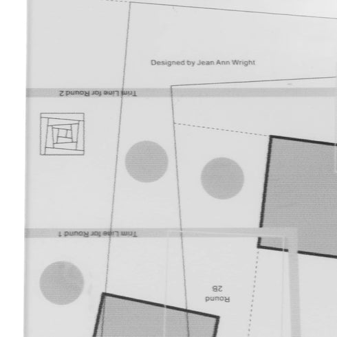 Log Cabin Trim Tool, Lightweight Grids Transparent Creative Easy to Read Quilting Ruler for Fabric Cutting (10 Inch)...