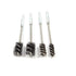4 Piece Stainless Steel Wire Brush for ports, tubes, bearings and other common wire brush applications Power Drill Impact Driver - Hex Shank...