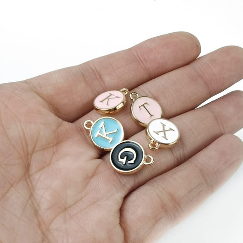 104PCS Letter Charms for Jewelry Making Charm for Bracelet Initial Charms Double Sided Alphabet Charms for Necklace Bracelet Jewelry Making...