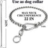 Dog Chain Leash, 304 Stainless Steel Dog Short Lead Metal Heavy Duty Chain DIY Double Dog Leashes Self-Assembly Leashes Extension&Coupler. (304 S/...