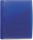 Smead Clear Front Poly Report Cover, Three Double Tang Side Fasteners, 1/2" Capacity, Letter Size, Dark Blue, 5 per Pack (86011) (Pack of 1)...