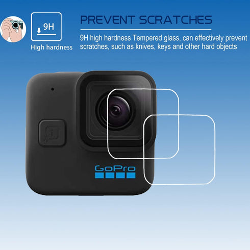 Plastic Protective Cage Cover Screen Protector for Gopro Hero11 Black Mini Hero 11 Black Mini Anti-Scratch LCD Lens Glass Screen Protective Cap Gu...