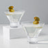 Viski Heavy Base Stemless Martini Glasses Set of 2 - Premium Short Crystal Cocktail Glass Gift Set, 7.5 oz....