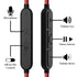 GEEKRIA Audio Cable with Mic Compatible with Skullcandy Hesh Evo, Crusher Evo, Crusher Wireless, Cassette, Riff 2, 3.5mm Aux Replacement Stereo Co...