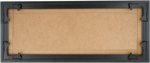 Quadro Frames 6x15 inch Picture Frame, Black, Style P375-3/8 inch Wide Molding...