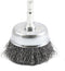 Forney 72729 Wire Cup Brush, Coarse Crimped with 1/4-Inch Hex Shank, 2-Inch-by-.012-Inch, Silver...
